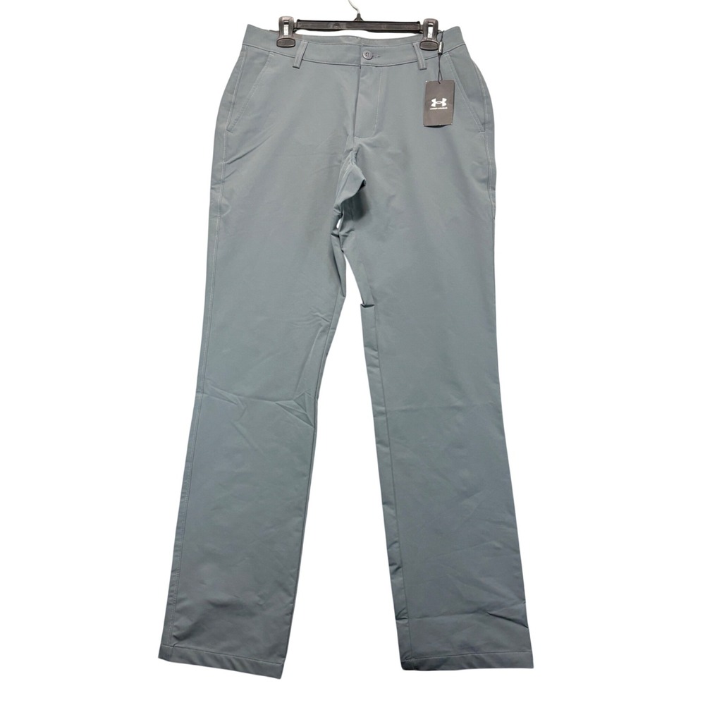 Under Armour Mens Matchplay Golf Pants Grey Straight Leg 32x34 NWT